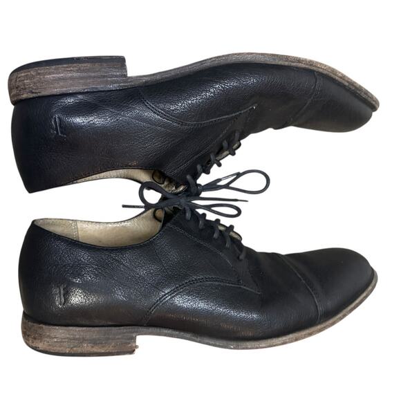 THE FRYE COMPANY Black Leather Oxford Dress Shoes SZ 10.5 main image 9